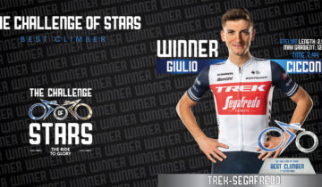 Challenge of Stars: Giulio Ciccone vince il torneo degli scalatori