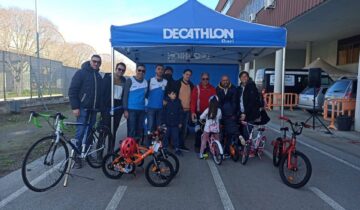 La donazione benefica di Decathlon Bari