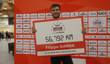 Record dell’Ora – Salto nel futuro di Filippo Ganna: 56,792 km