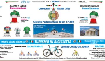 Tricolori Juniores – Serata Didattica sul tema “Turismo in Bicicletta”