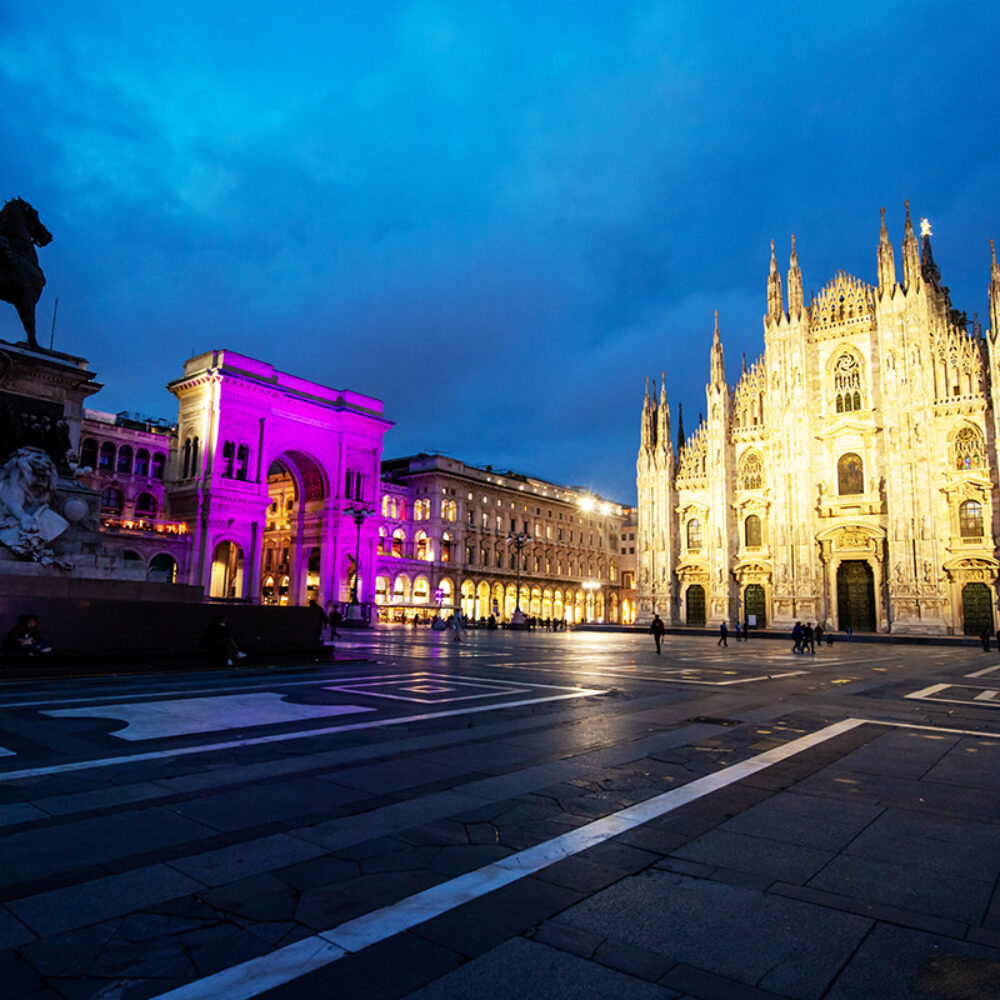 Videomapping in Piazza Duomo per il Giro d’Italia