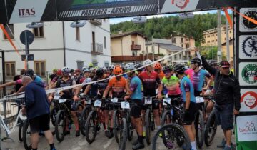 Tanti partecipanti alla sesta edizione della Granfondo di Campo di Giove