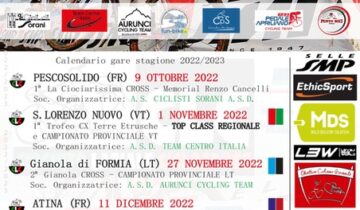 Il debutto del circuito laziale ciclocross a Pescosolido