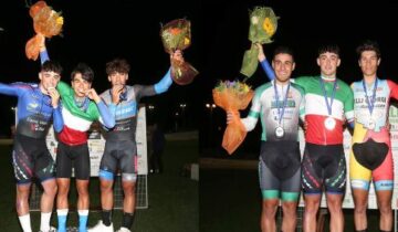 Predomo e  Napolitano tricolori velocità e keirin