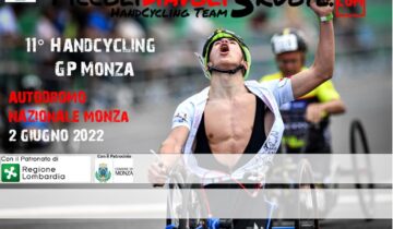 Il 2 giugno l’11° Handcycling GP Monza by PD3R