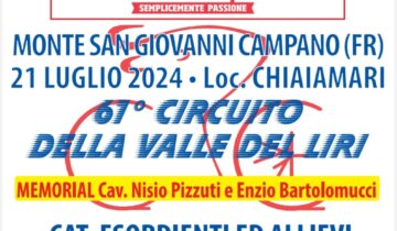 Il circuito Valle del Liri festeggia la 61^ edizione con Allievi ed Esordienti